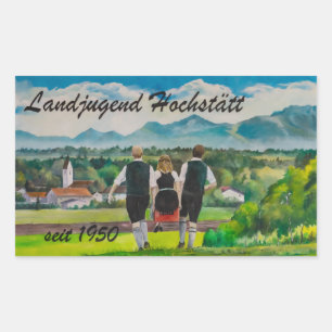 Landjugendfest Rectangular Sticker