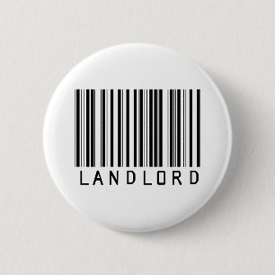 Landlord Bar Code 6 Cm Round Badge