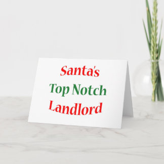 Landlord Top Notch Holiday Card