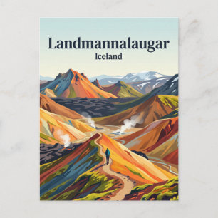 Landmannalaugar Iceland Postcard