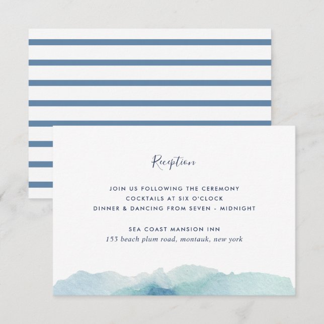 Landmark Wedding Reception Enclosure Card (Front/Back)
