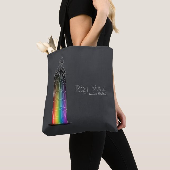 Landmarks in Light | Big Ben Tote Bag (Close Up)