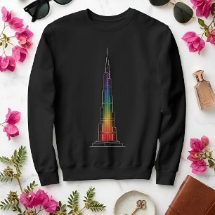 Landmarks in Light   Burj Khalifa Sweatshirt