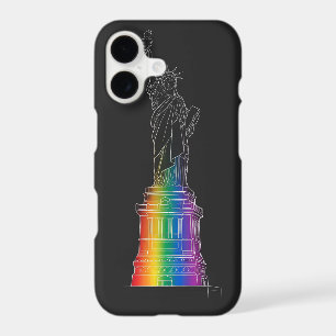 Landmarks in Light   Statue of Liberty iPhone Case