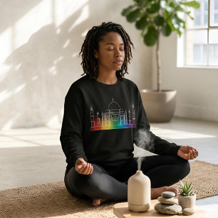 Landmarks in Light   Taj Mahal Sweatshirt