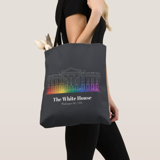 Landmarks in Light | White House Tote Bag (Close Up)