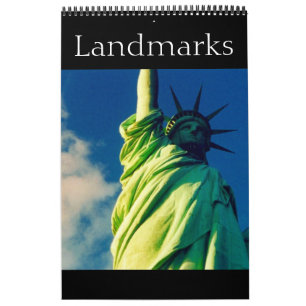 landmarks of the world calendar