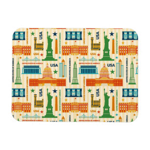 Landmarks of United States of America Magnet