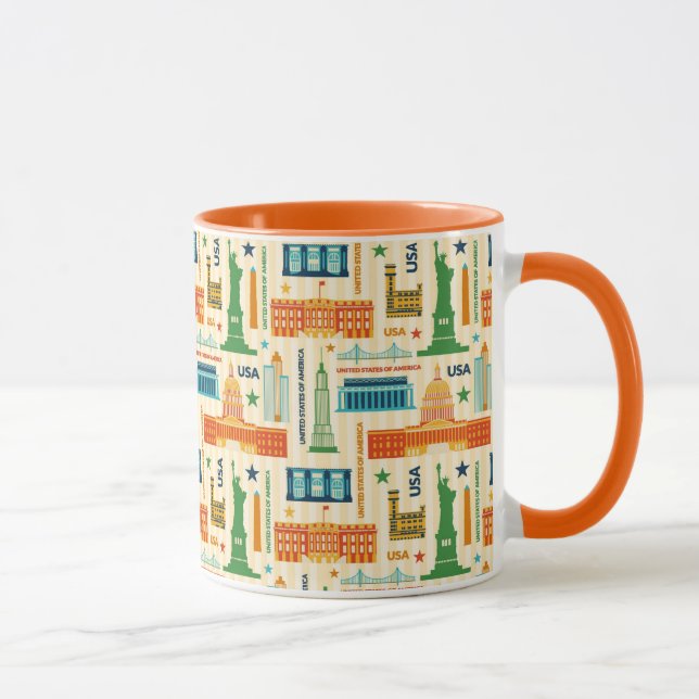 Landmarks of United States of America Mug (Right)