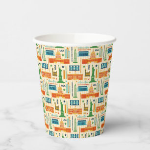 Landmarks of United States of America Paper Cups
