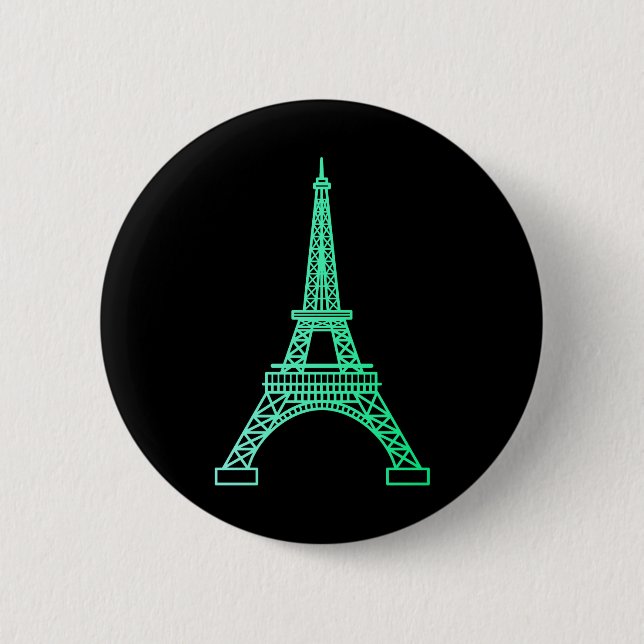 Landmarks - The Eiffel Tower Button (Front)