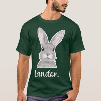 Landon Name Easter Bunny Custom Name Good Friday  T-Shirt