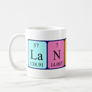 Landon periodic table name mug