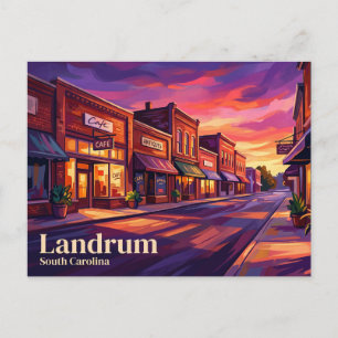 Landrum Historic Downtown USA Postcard