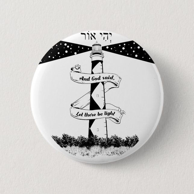 Land's End John o' groats lighthouses 6 Cm Round Badge (Front)