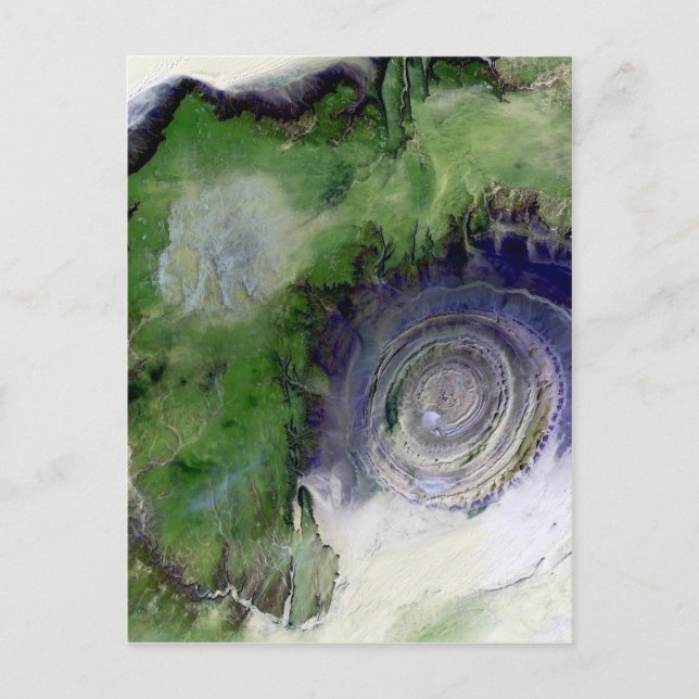 Landsat 7 Richat Structure Postcard (Front)