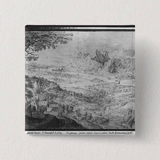 Landscape 15 Cm Square Badge (Front)