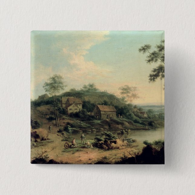 Landscape, 1758 15 cm square badge (Front)