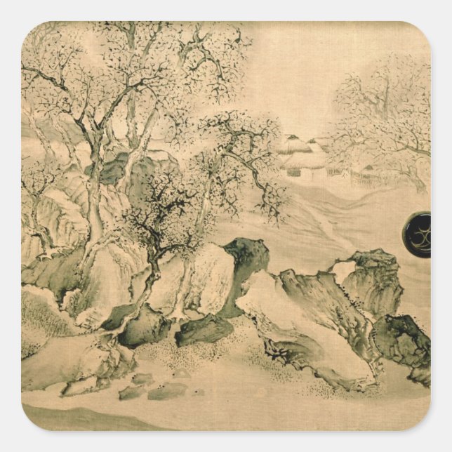 Landscape, 1771 square sticker (Front)