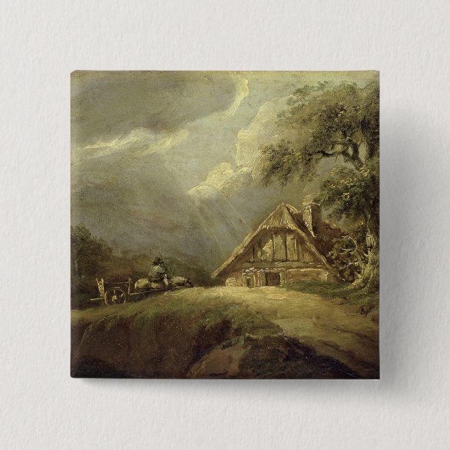 Landscape 3 15 cm square badge (Front)
