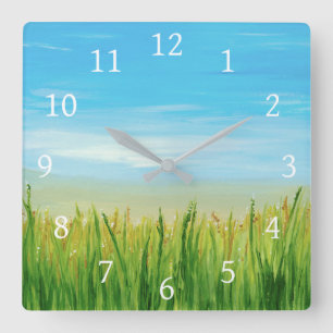 Landscape 465 square wall clock