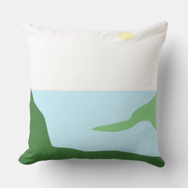 landscape abstract art cushion (Front)