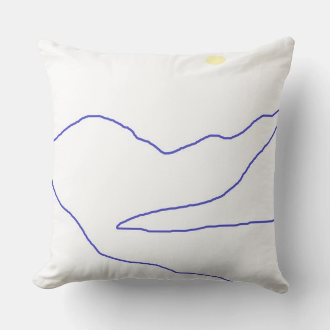 landscape abstract art cushion (Front)