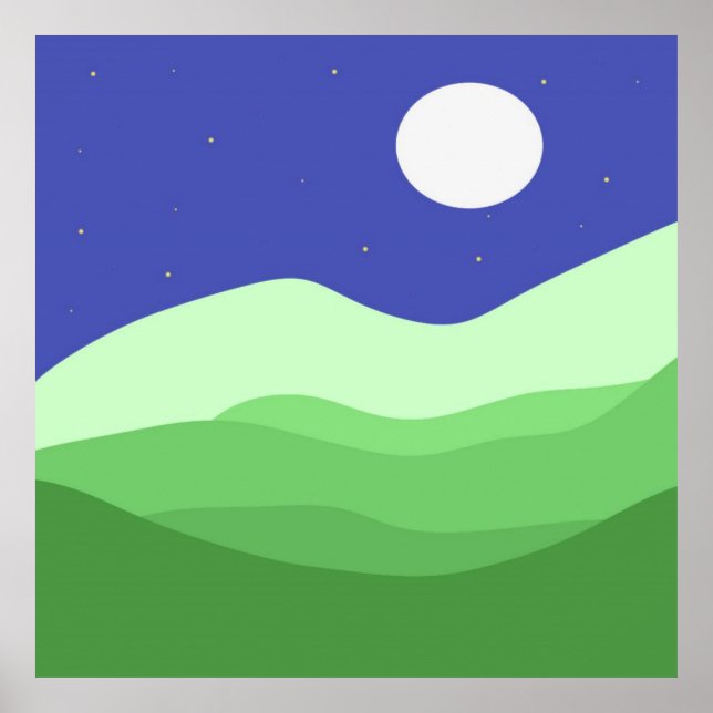 landscape abstract art poster (Front)