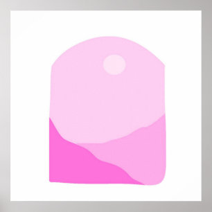 landscape abstract art poster