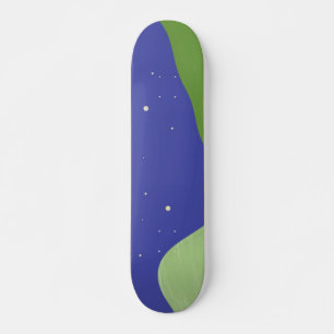 landscape abstract art skateboard