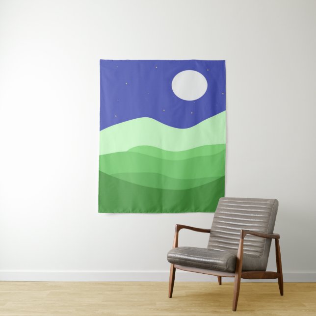 landscape abstract art tapestry (In Situ)