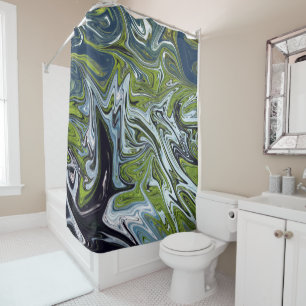 Landscape Abstract Painting Best fine art Shower Curtain