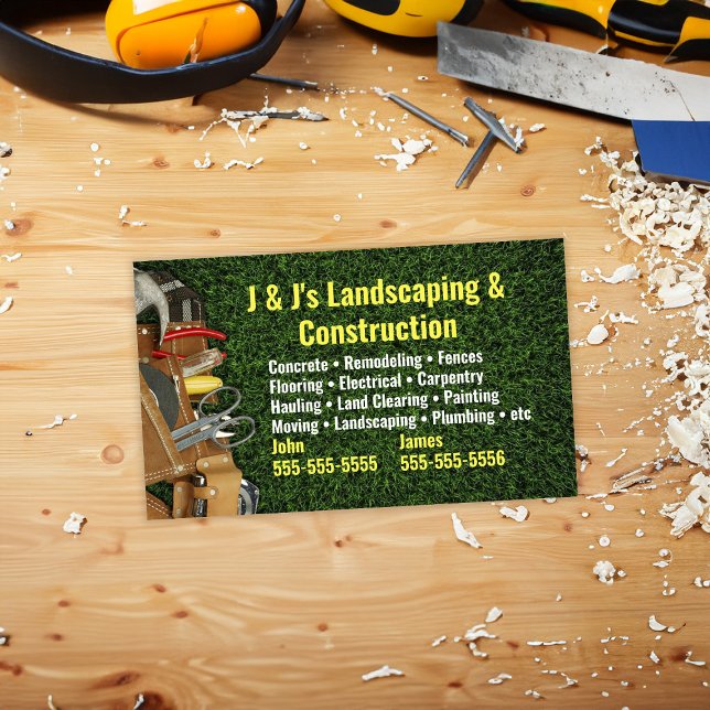 Landscape and Construction Business Card (Creator Uploaded)