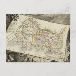 Landscape and towns postcard