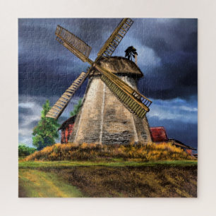 Landscape and Weather in the Netherlands - Drawing Jigsaw Puzzle