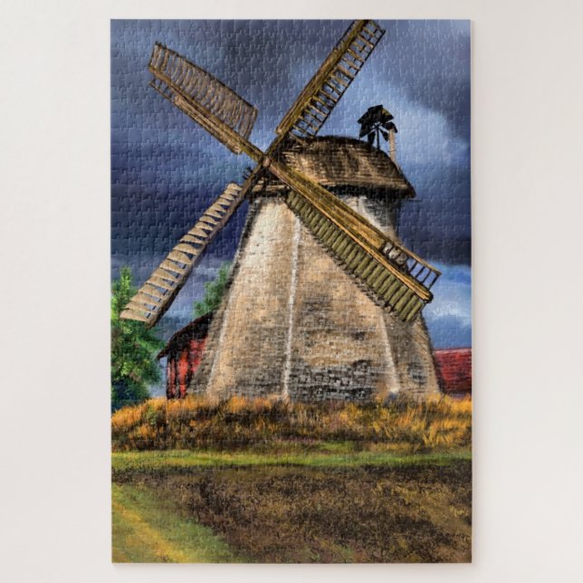 Landscape and Weather in the Netherlands  Drawing Jigsaw Puzzle (Vertical)