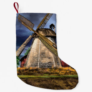 Landscape and Weather in the Netherlands - Drawing Small Christmas Stocking