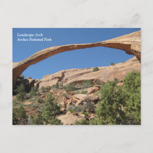 Landscape Arch, Arches National Park Postcard