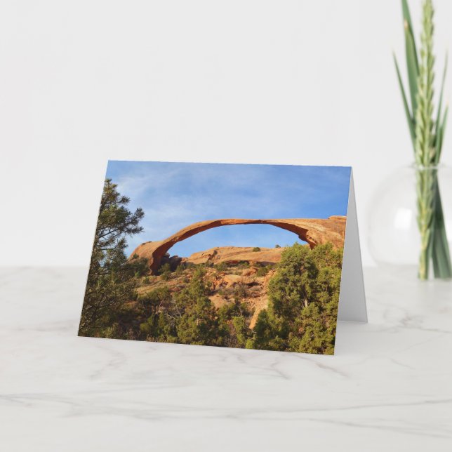 Landscape Arch at Arches National Park Card (Front)