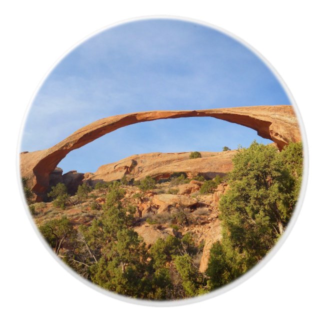 Landscape Arch at Arches National Park Ceramic Knob (Front)