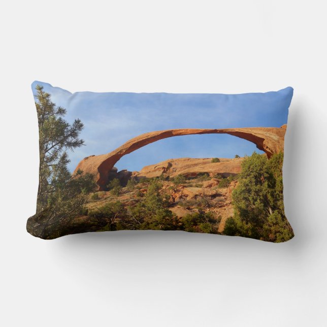 Landscape Arch at Arches National Park Lumbar Cushion (Front)