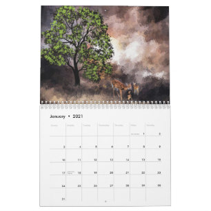 Landscape Art 2025 Calendar