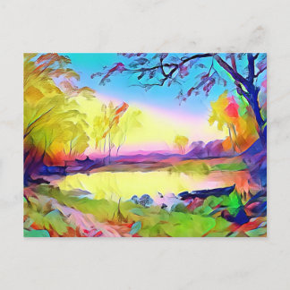 Landscape Art  Postcard