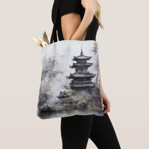 Landscape Asian Traditional Tote Bag