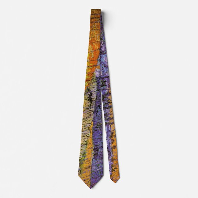 Landscape at Auvers in Rain by Vincent van Gogh Tie (Front)