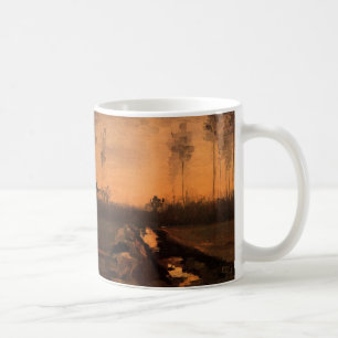 Landscape at Dusk by Vincent van Gogh Coffee Mug