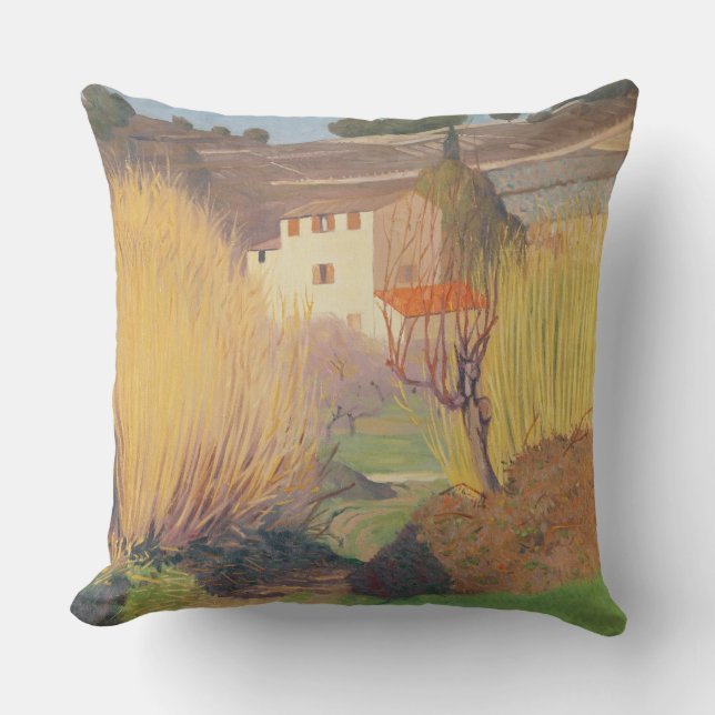 Landscape at Lagnes, 1921 Cushion (Front)