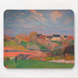 Landscape at Le Pouldu by Gauguin: Mouse Pad