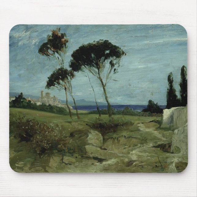 Landscape at Nettuno, 1887 Mouse Pad (Front)