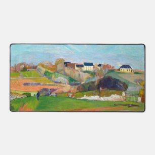 Landscape at Pouldu painting by Paul Gauguin Desk Mat
